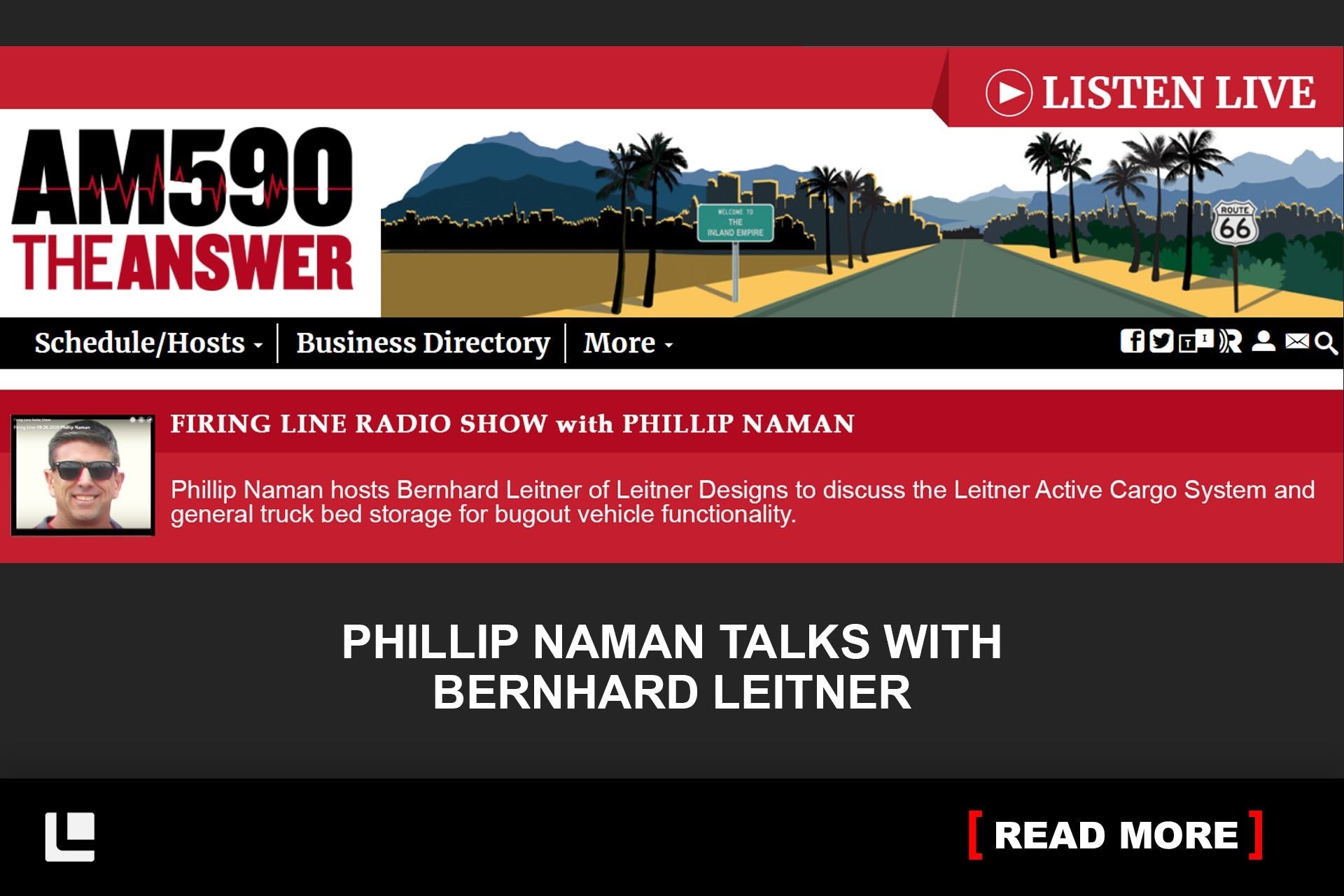 FIRING LINE RADIO SHOW with PHILLIP NAMAN - Leitner Designs