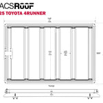 ACS ROOF | Over Cab Platform Rack for TOYOTA 4 RUNNER - 3/4 RACK