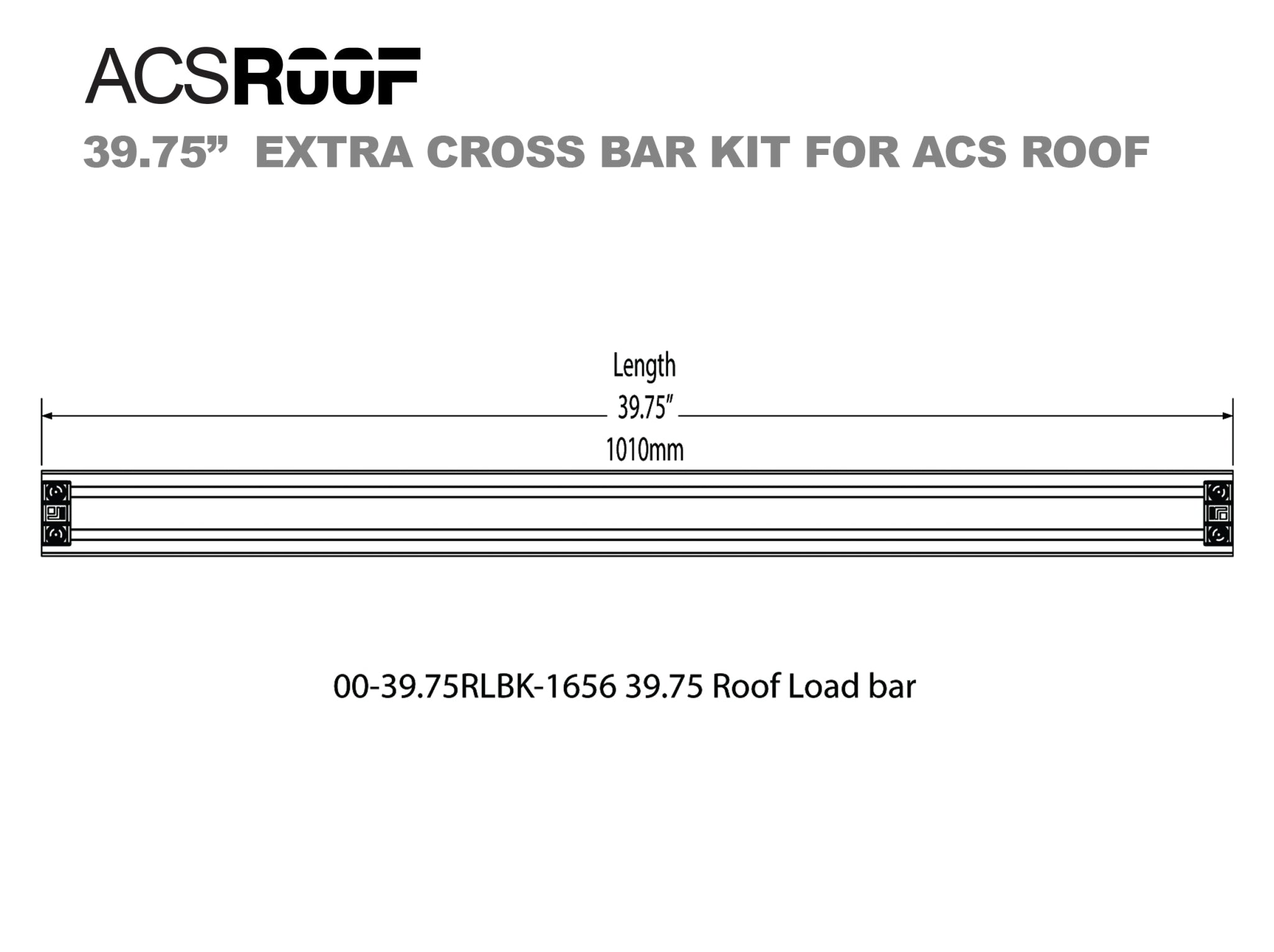 ACS ROOF PLATFORM RACK - Extra Load Bar Kit - Leitner Designs