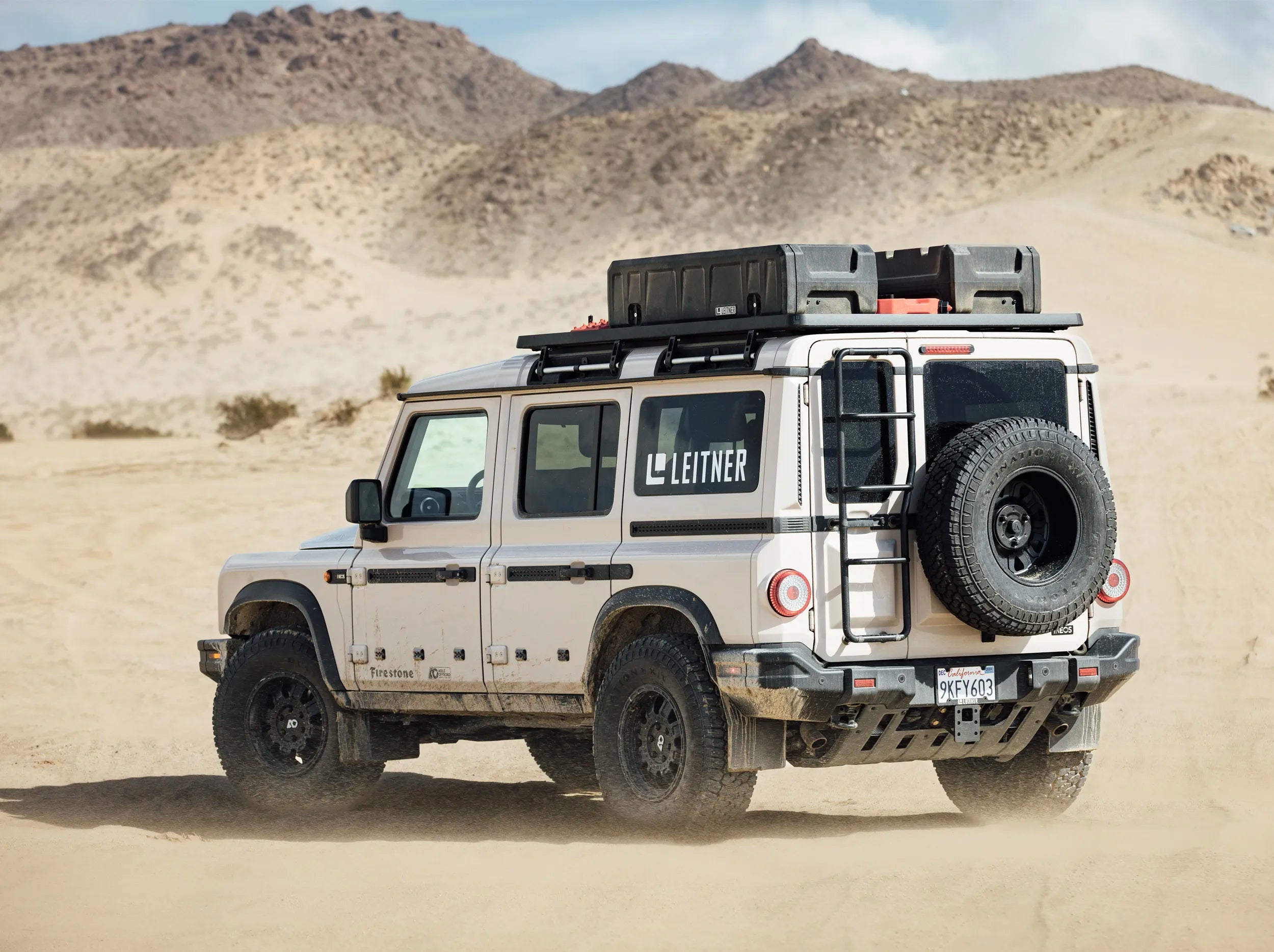 GEARPOD ROOF MOUNTED ON INEOS GRENADIER ROOF RACK 
