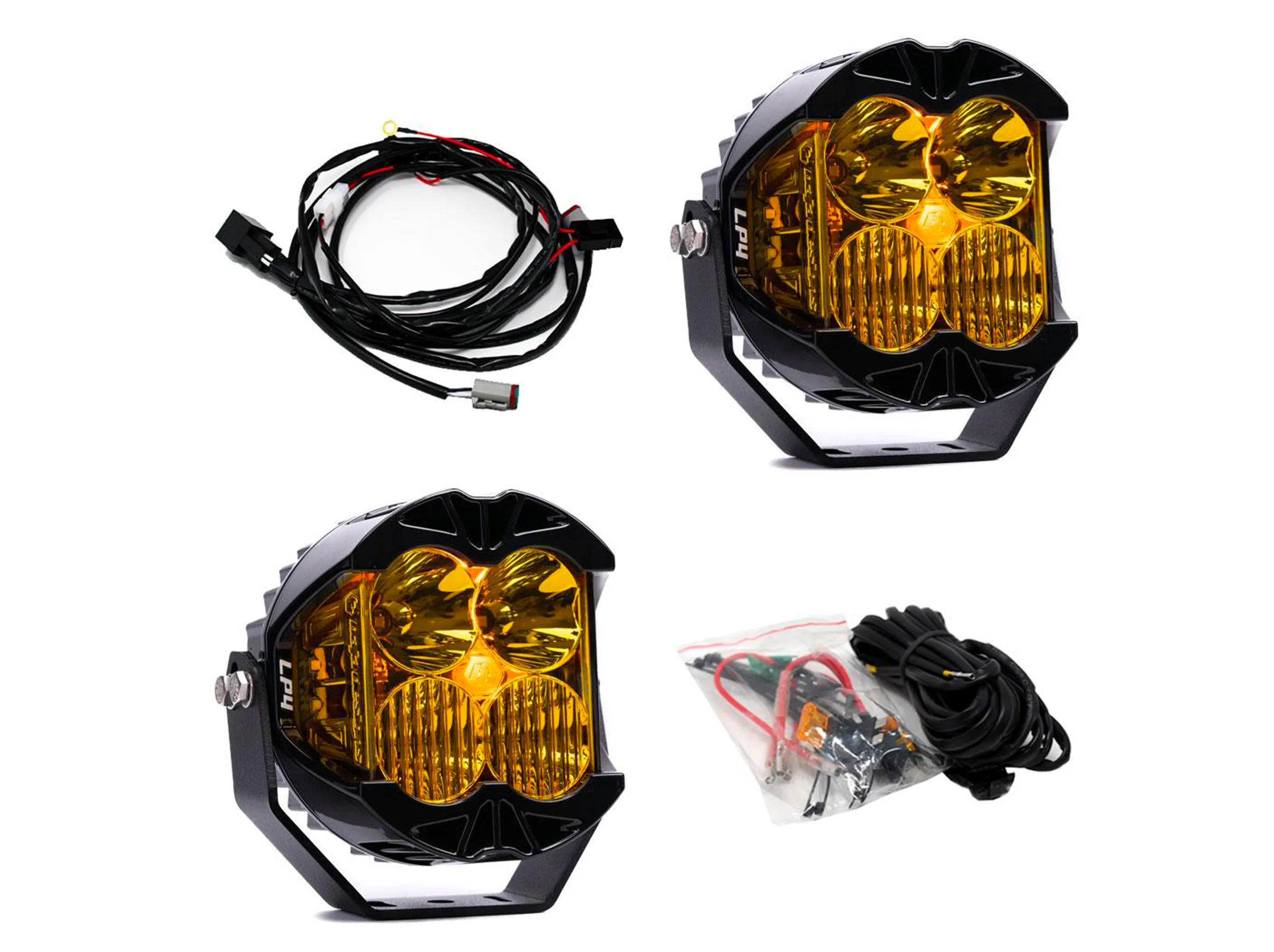 LED or HID light units with a durable metal housing