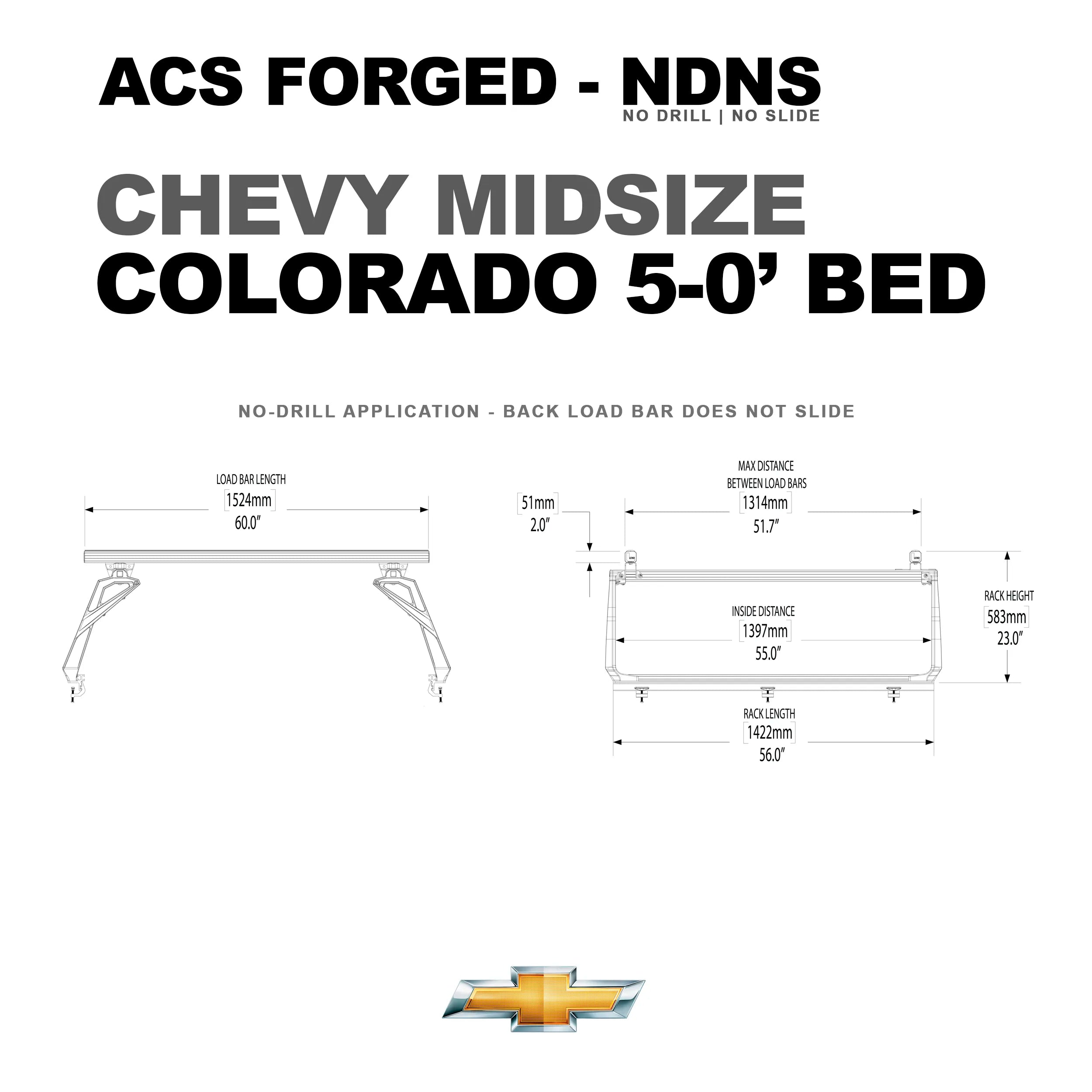 Active Cargo System - FORGED NO DRILL - Chevrolet