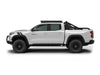 SIDE VIEW PROFILE OF WHITE CHEVY COLORADO WITH ACS ROOF RACK INSTALLED 