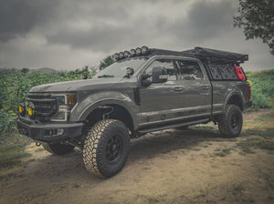 FORD SUPERDUTY OUTSIDE WITH ACS ROOF RACK MOUNTED