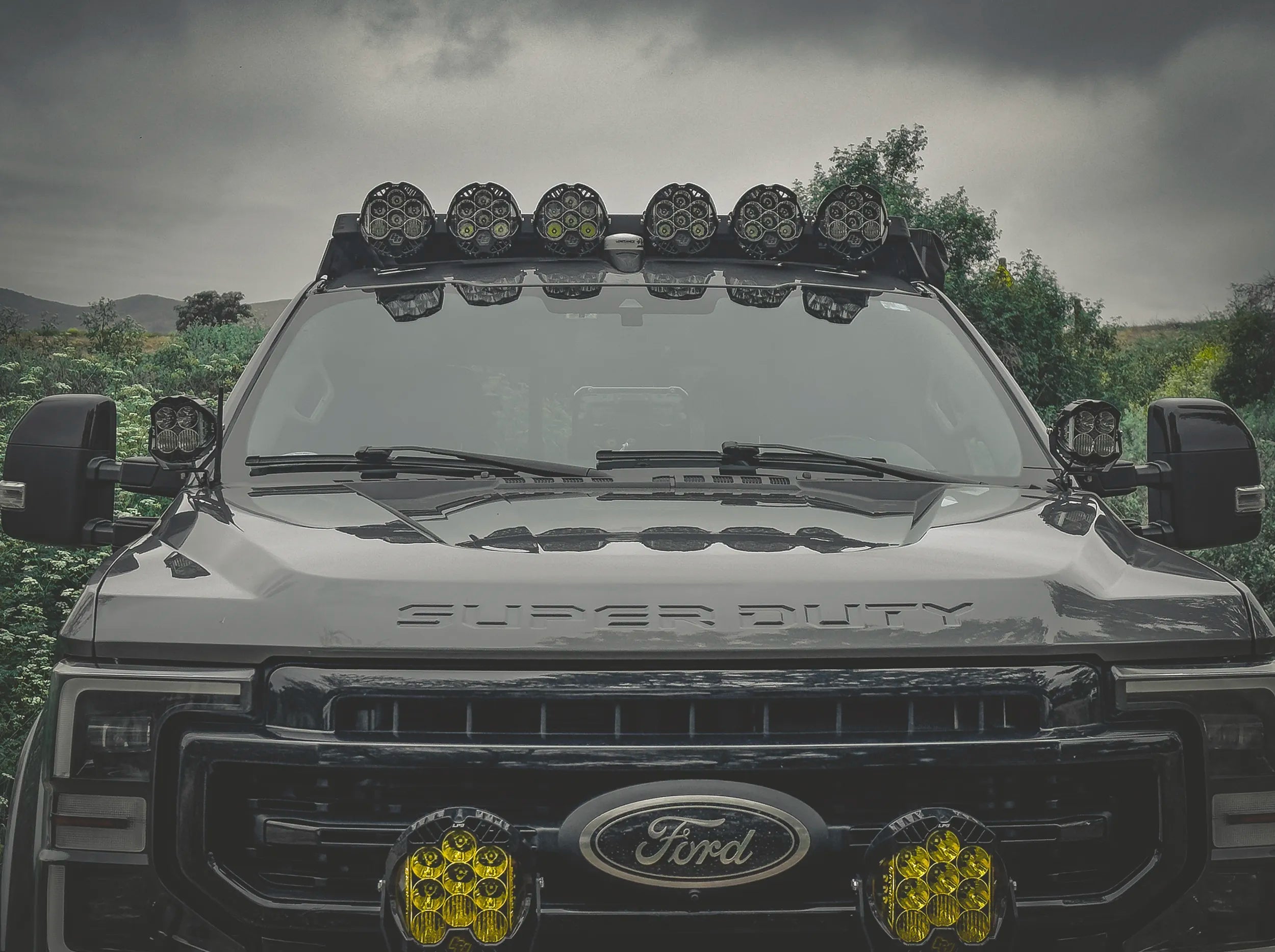FRONT VIEW FOR SUPERDUTY WITH LIGHTS