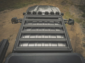 ABOVE VIEW OF ACS ROOF RACK ON SUPERDUTY