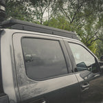 SIDE VIEW OF ACS ROOF RACK INSTALLED ON SUPERDUTY