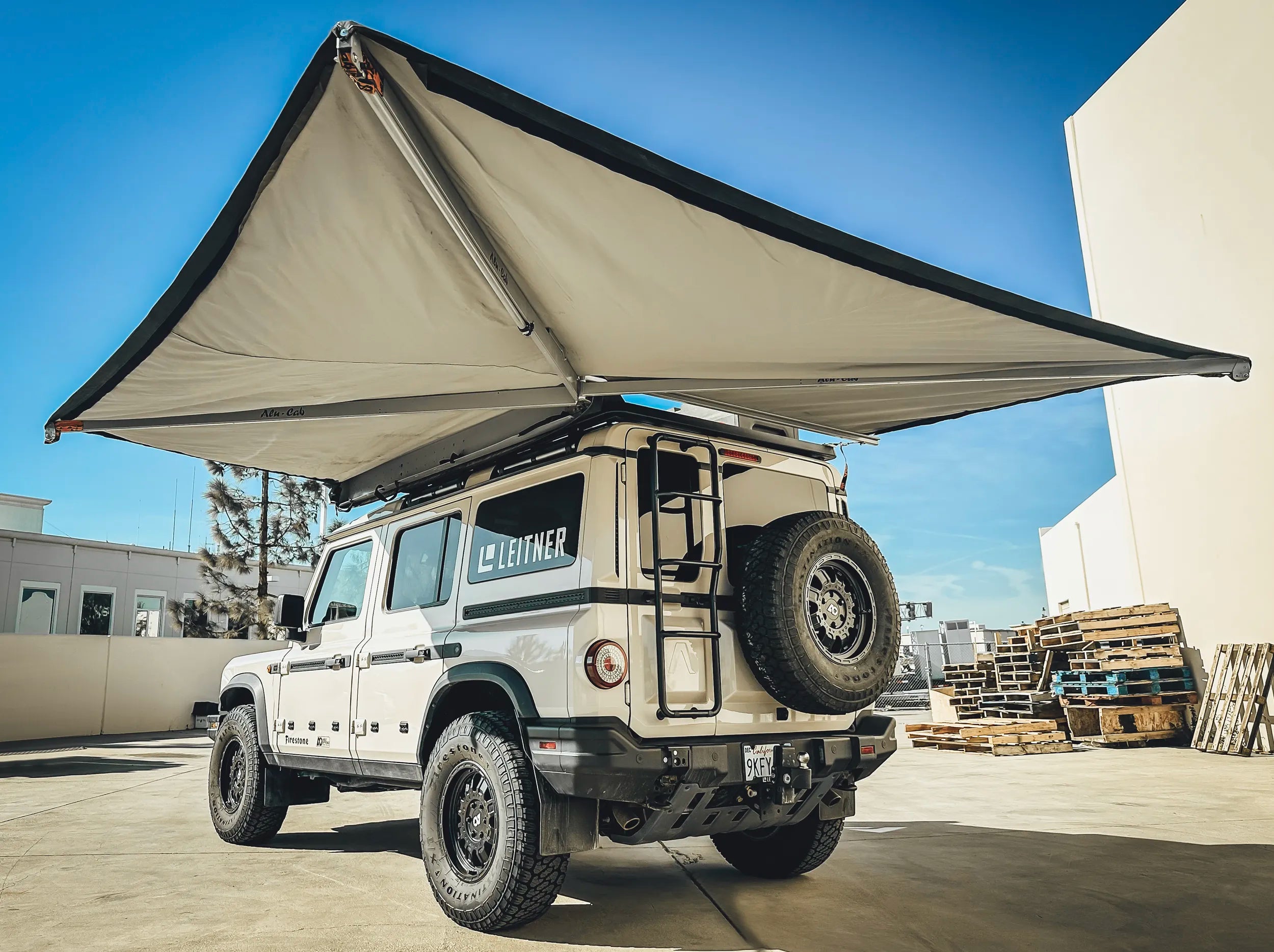 OPENED AWNING ON INEOS GRENADIER 