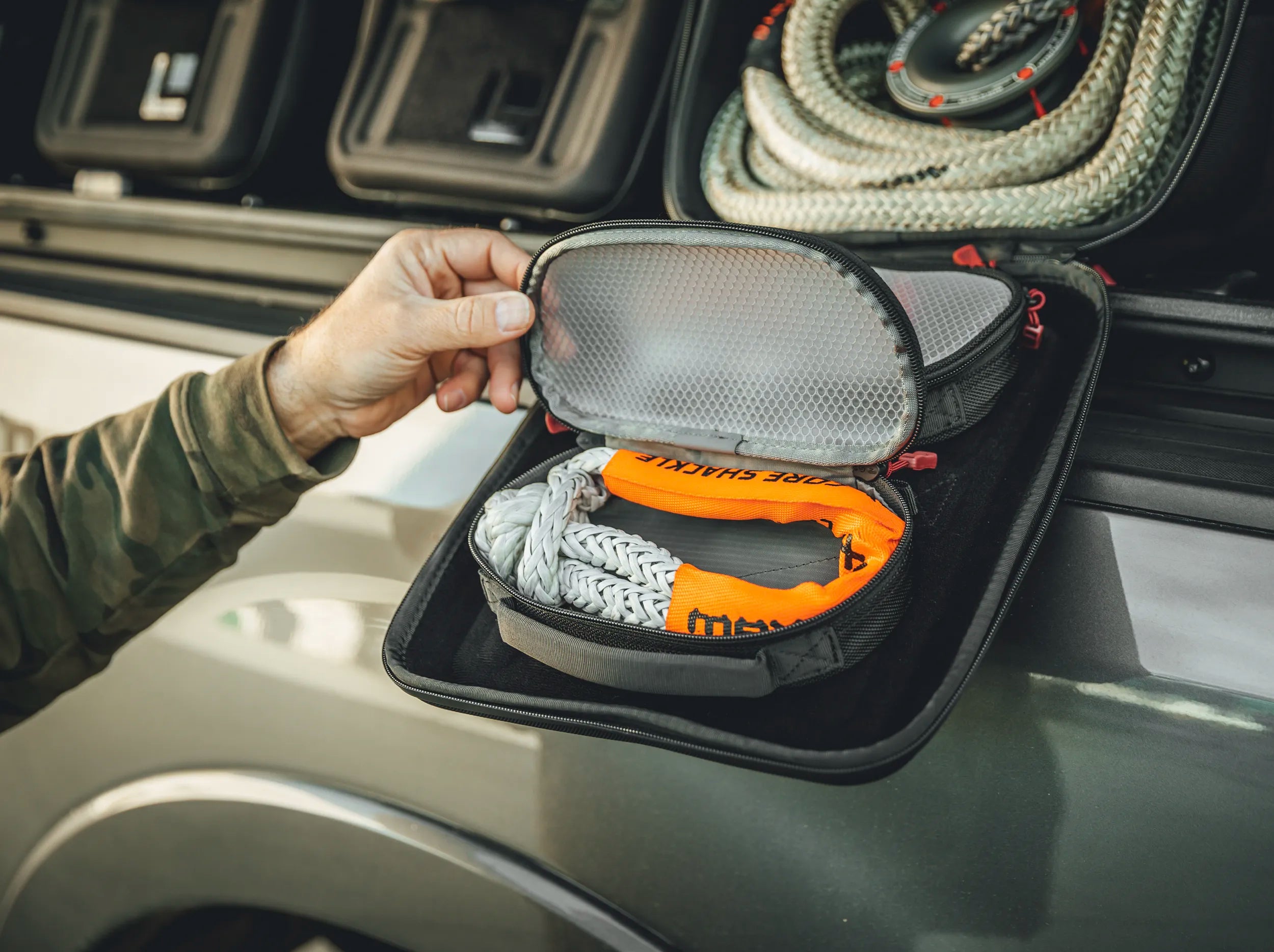 OPENED GEARBAG WITH UTILITIES 