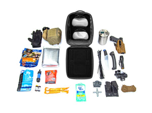 OPENED UTILITY BAG WITH EXAMPLE CONTENT 