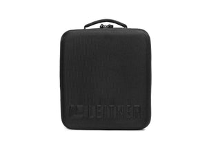 REAR VIEW OF BLACK UTILITY BAG 