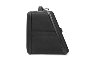 SIDE VIEW OF BLACK UTILITY BAG 