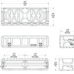 DIAGRAM OF GEARPOD ROOF AND MEASUREMENTS