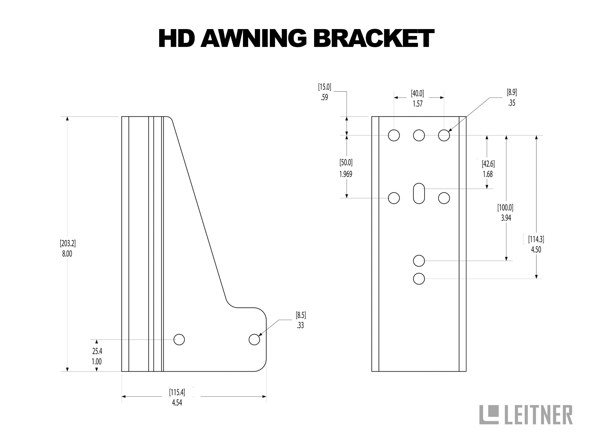 INEOS GRENADIER HD Awning Bracket | GRENADIER Load Bar Kit Specific