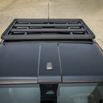 TOP VIEW OF HALF LENGTH ACS ROOF RACK FOR GRENADIER QUARTERMASTER