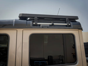 SIDE VIEW OF INEOS GRENADIER QUARTERMASTER HALF LENGTH PLATFORM RACK 