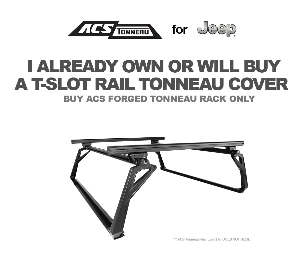 ACS FORGED TONNEAU - RACK ONLY - JEEP - Leitner Designs