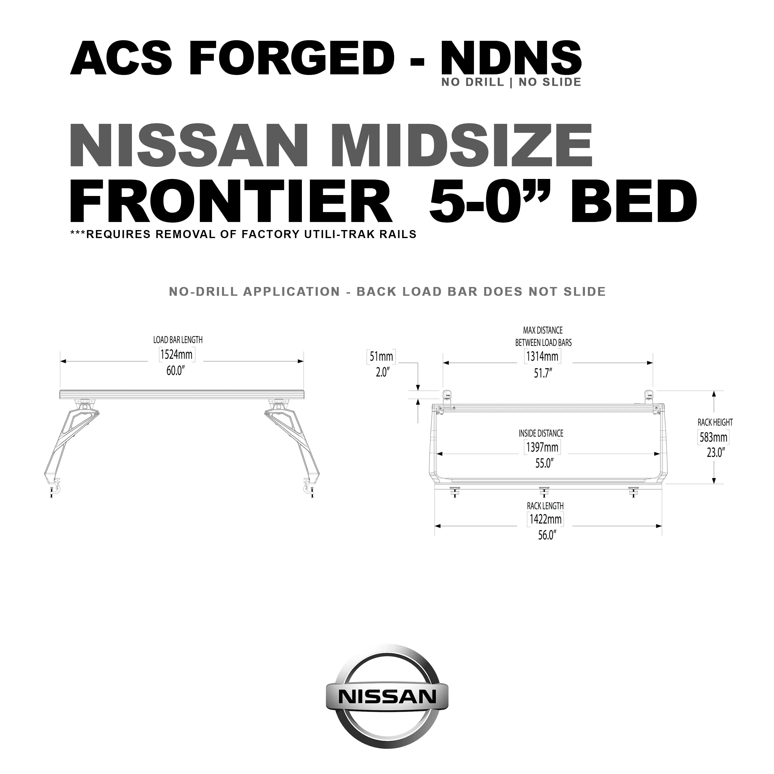 Active Cargo System - FORGED NO DRILL - Nissan