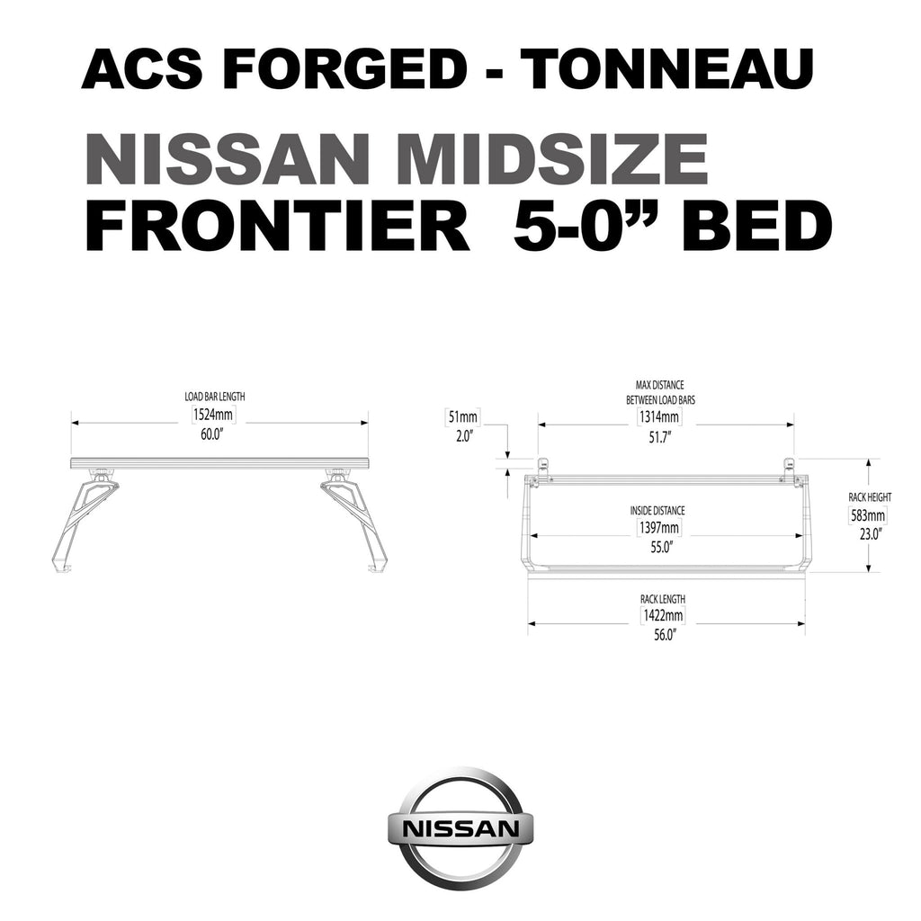 ACS FORGED TONNEAU - RACK ONLY - Nissan - Leitner Designs