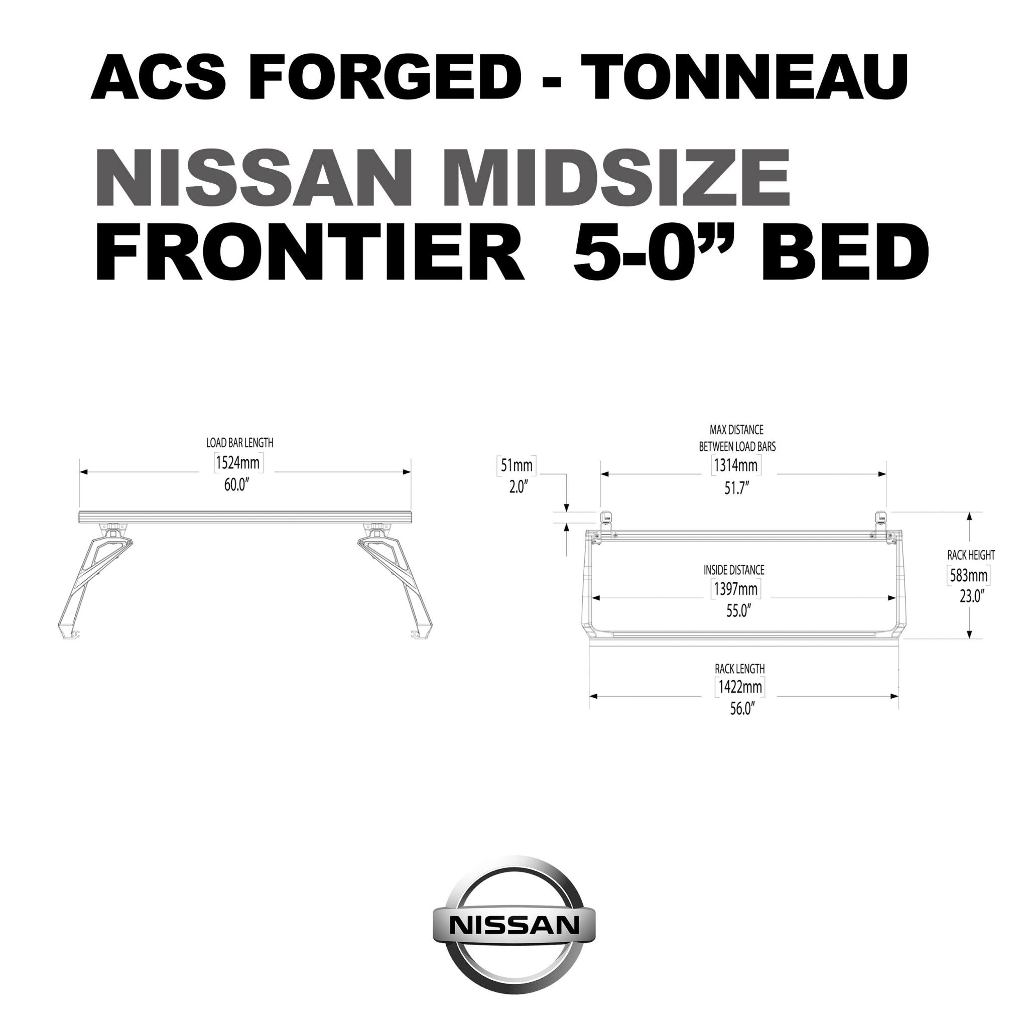 ACS FORGED TONNEAU - RACK ONLY - Nissan - Leitner Designs