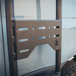 BLACK LADDER ON SPRINTER BUS