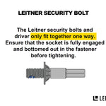 SECURITY DRIVER & BOLT KIT