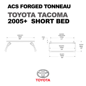 ACS FORGED TONNEAU - RAILS ONLY - Toyota